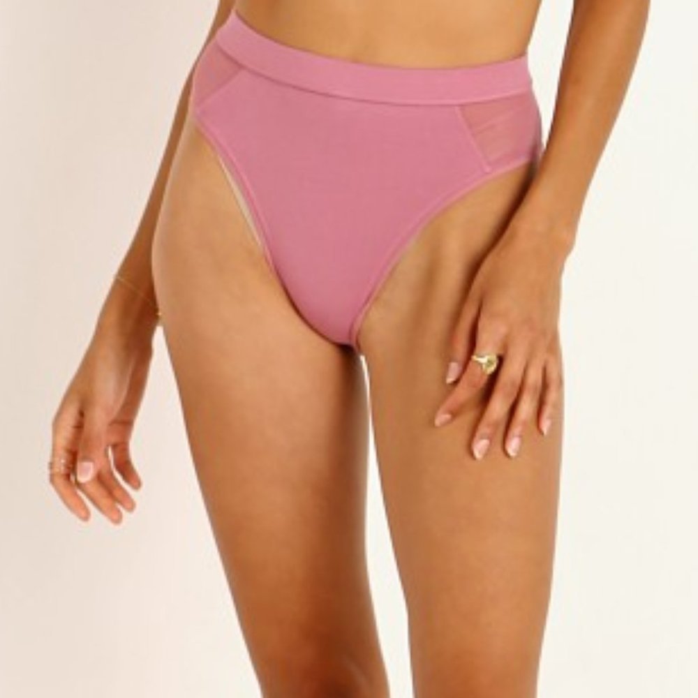 Richer Poorer High Cut  Brief Mauve Rose